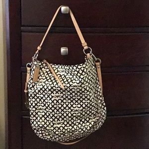 Coach Coated Canvas Hobo w/ Wristlet